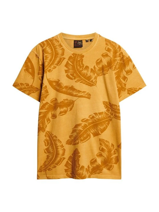 Zdjęcie produktu T-shirt z nadrukiem Superdry żółty