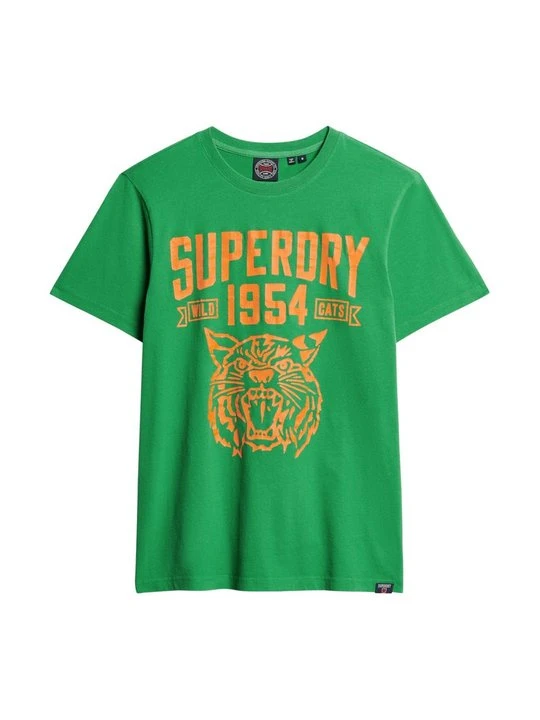Zdjęcie produktu T-shirt z nadrukiem Superdry zielony
