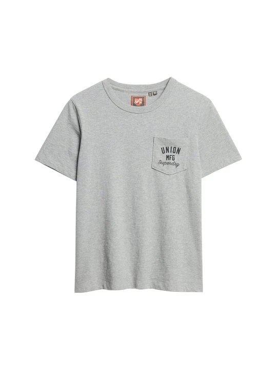 Zdjęcie produktu T-shirt z nadrukiem Superdry ciemnoszary