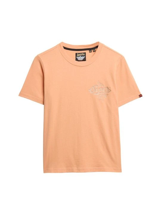 Zdjęcie produktu T-shirt z nadrukiem Superdry pomarańczowy