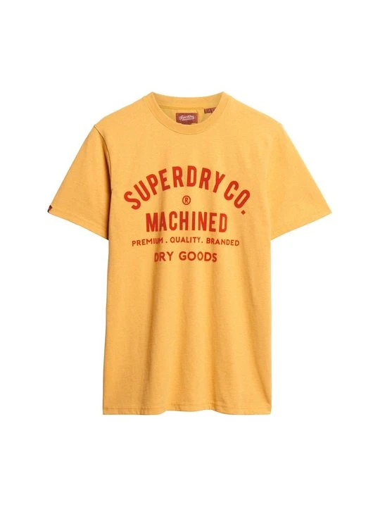 Zdjęcie produktu T-shirt z nadrukiem Superdry żółty