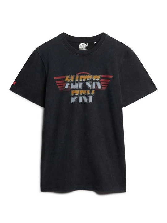 Zdjęcie produktu T-shirt z nadrukiem Superdry czarny