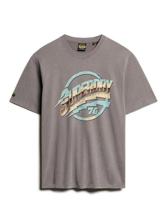 Zdjęcie produktu T-shirt z nadrukiem Superdry niebieski