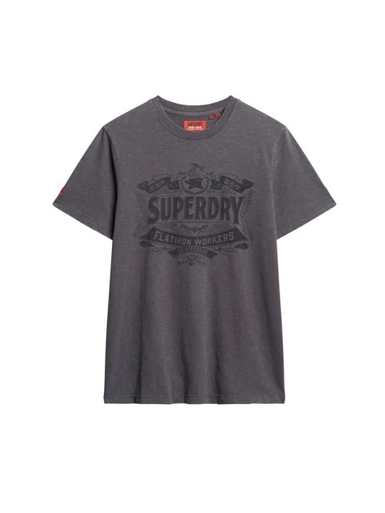 Zdjęcie produktu T-shirt z nadrukiem Superdry szary