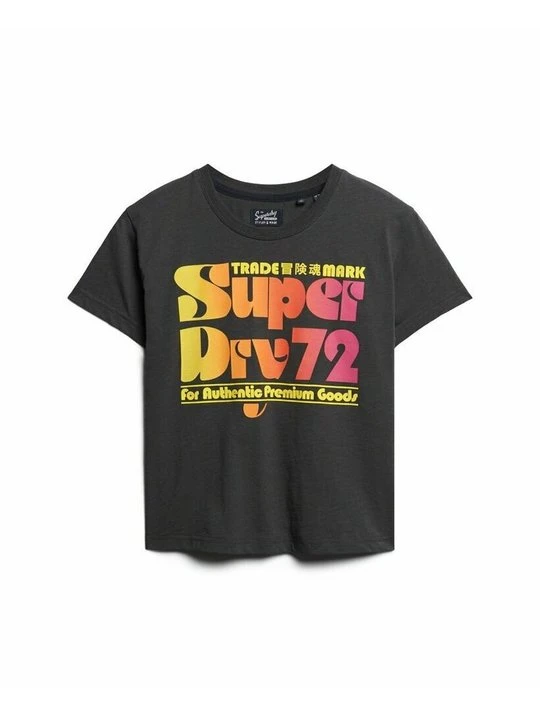 Zdjęcie produktu T-shirt z nadrukiem Superdry ciemnoszary