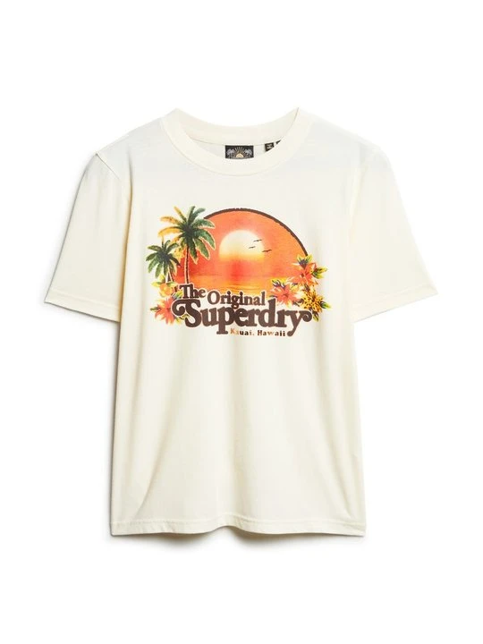 Zdjęcie produktu T-shirt z nadrukiem Superdry biały