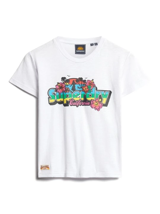 Zdjęcie produktu T-shirt z nadrukiem Superdry biały