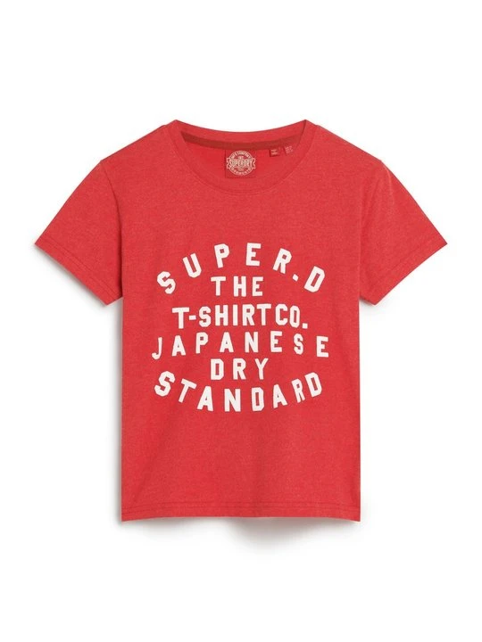 Zdjęcie produktu T-shirt z nadrukiem Superdry czerwony