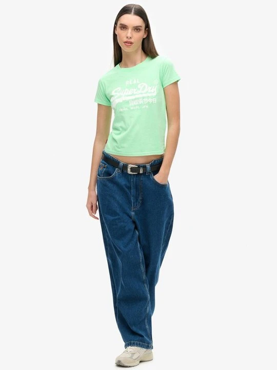 Zdjęcie produktu T-shirt z nadrukiem Superdry zielony