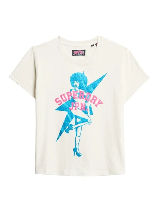 Zdjęcie produktu T-shirt z nadrukiem Superdry biały