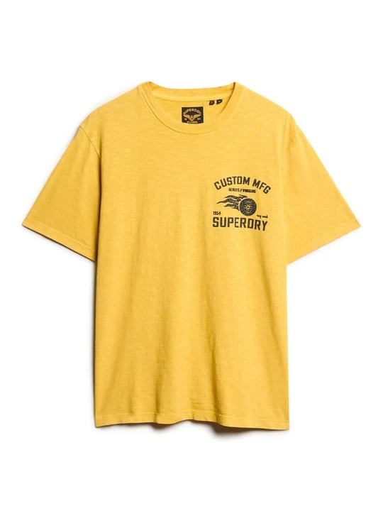 Zdjęcie produktu T-shirt z nadrukiem Superdry żółty