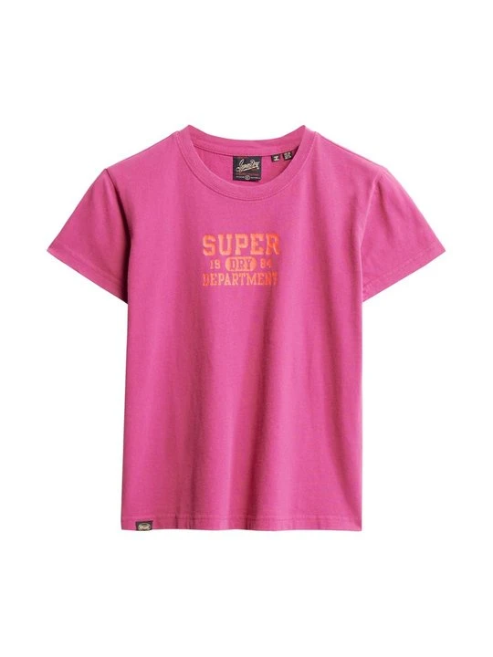 Zdjęcie produktu T-shirt z nadrukiem Superdry fioletowy