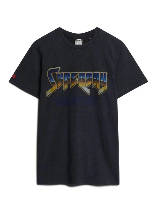 Zdjęcie produktu T-shirt z nadrukiem Superdry czarny