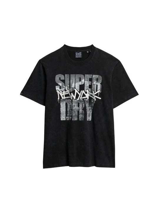 Zdjęcie produktu T-shirt z nadrukiem Superdry czarny