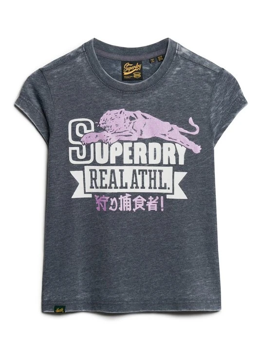 Zdjęcie produktu T-shirt z nadrukiem Superdry niebieski