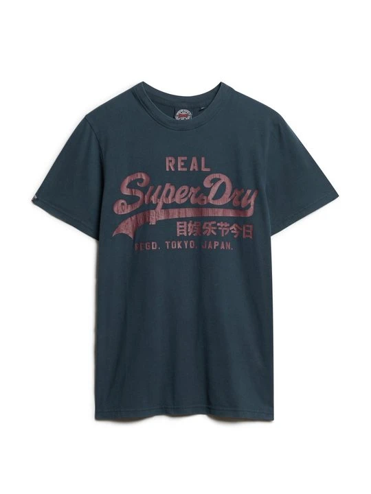 Zdjęcie produktu T-shirt z nadrukiem Superdry niebieski