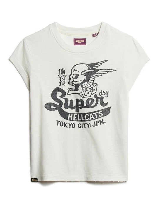 Zdjęcie produktu T-shirt z nadrukiem Superdry biały