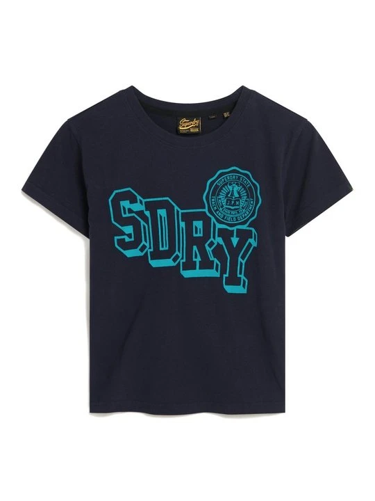 Zdjęcie produktu T-shirt z nadrukiem Superdry niebieski