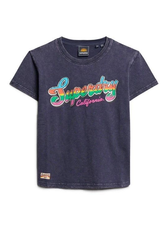 Zdjęcie produktu T-shirt z nadrukiem Superdry niebieski