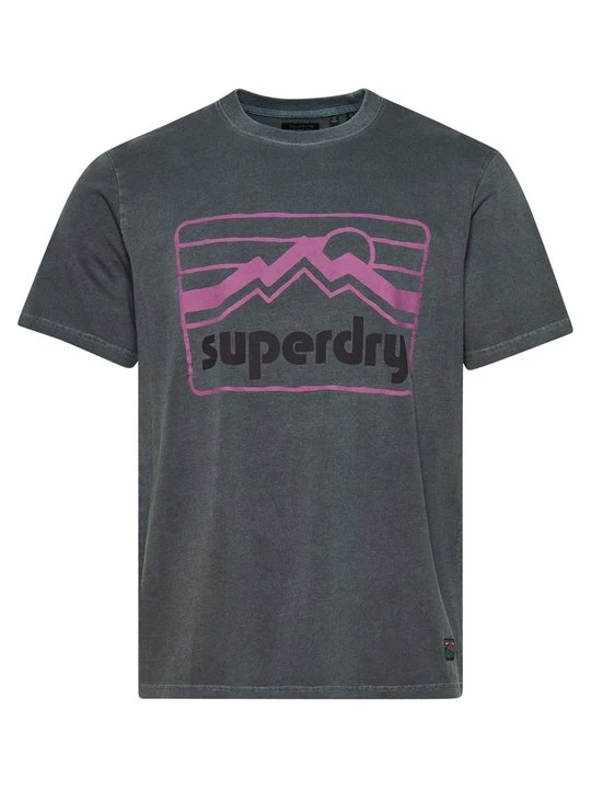 Zdjęcie produktu T-shirt z nadrukiem Superdry niebieski