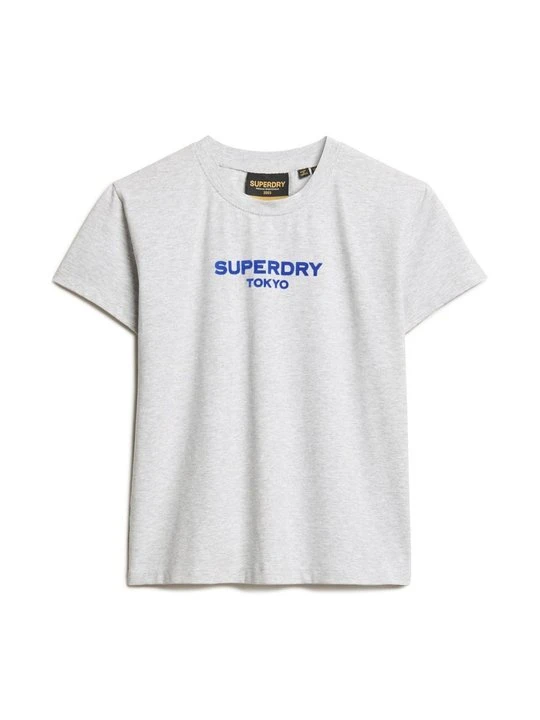 Zdjęcie produktu T-shirt z nadrukiem Superdry jasnoszary