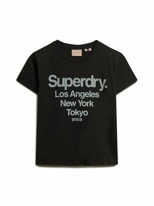 Zdjęcie produktu T-shirt z nadrukiem Superdry czarny