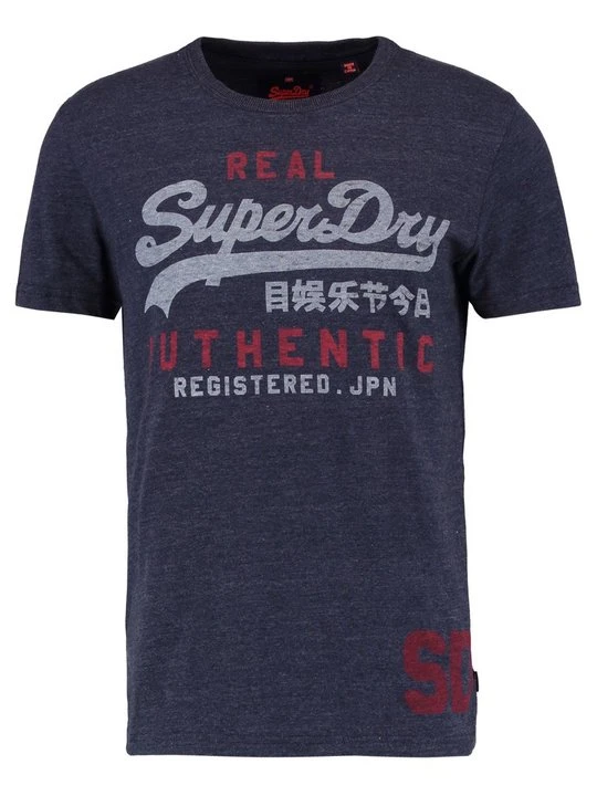 Zdjęcie produktu T-shirt z nadrukiem Superdry granatowy