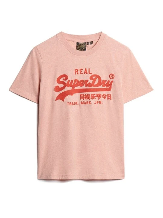 Zdjęcie produktu T-shirt z nadrukiem Superdry różowy