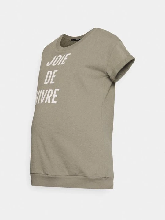 Zdjęcie produktu T-shirt z nadrukiem Supermom oliwkowy