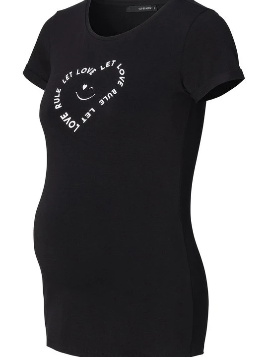 Zdjęcie produktu T-shirt z nadrukiem Supermom czarny