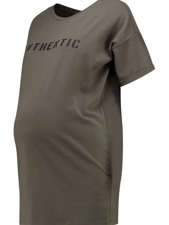 Zdjęcie produktu T-shirt z nadrukiem Supermom khaki