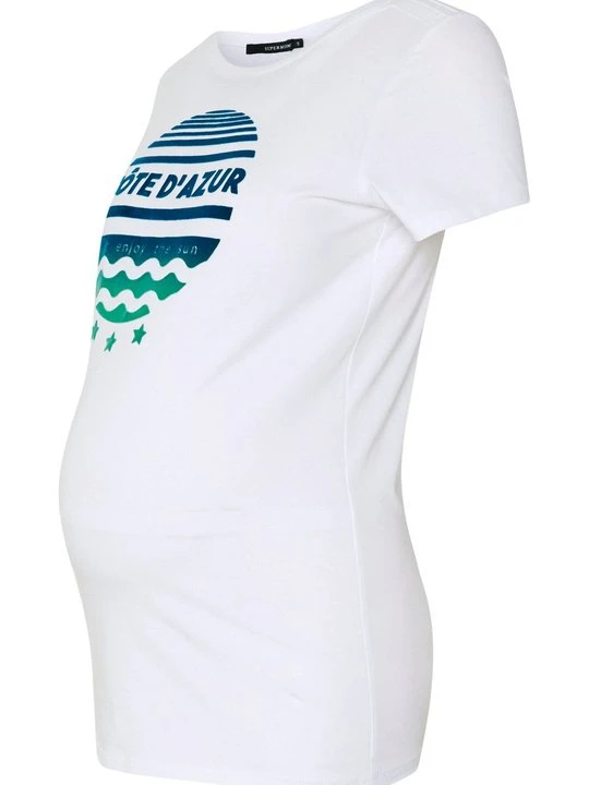 Zdjęcie produktu T-shirt z nadrukiem Supermom biały