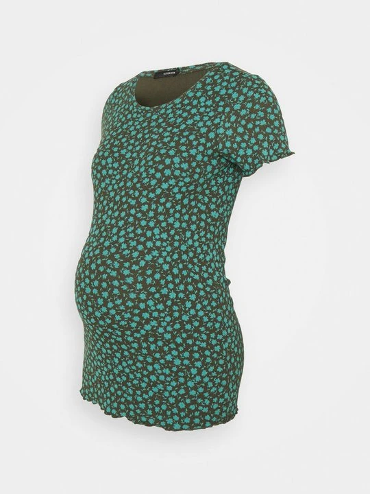 Zdjęcie produktu T-shirt z nadrukiem Supermom zielony