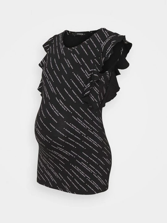 Zdjęcie produktu T-shirt z nadrukiem Supermom czarny
