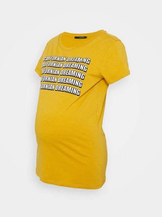 Zdjęcie produktu T-shirt z nadrukiem Supermom żółty