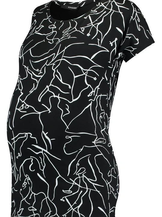 Zdjęcie produktu T-shirt z nadrukiem Supermom czarny
