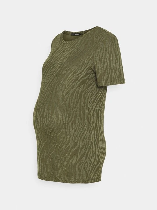 Zdjęcie produktu T-shirt z nadrukiem Supermom zielony