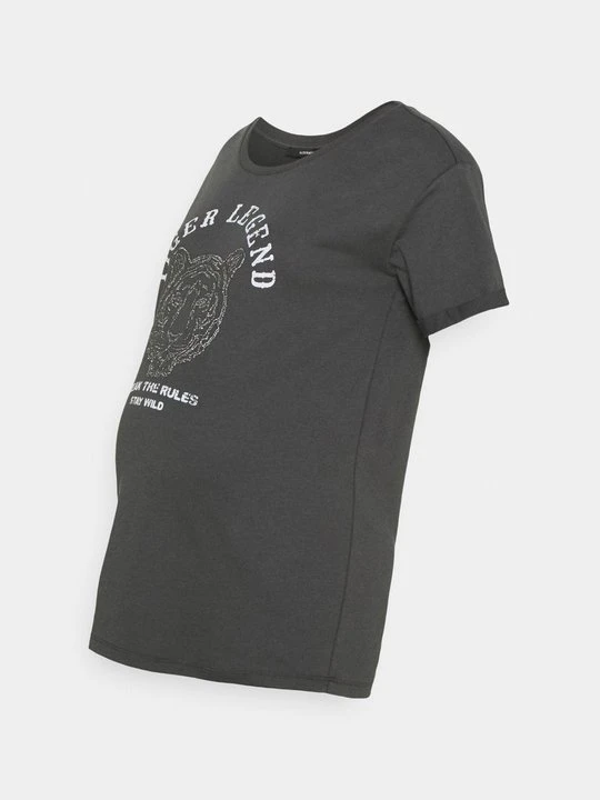 Zdjęcie produktu T-shirt z nadrukiem Supermom ciemnoszary