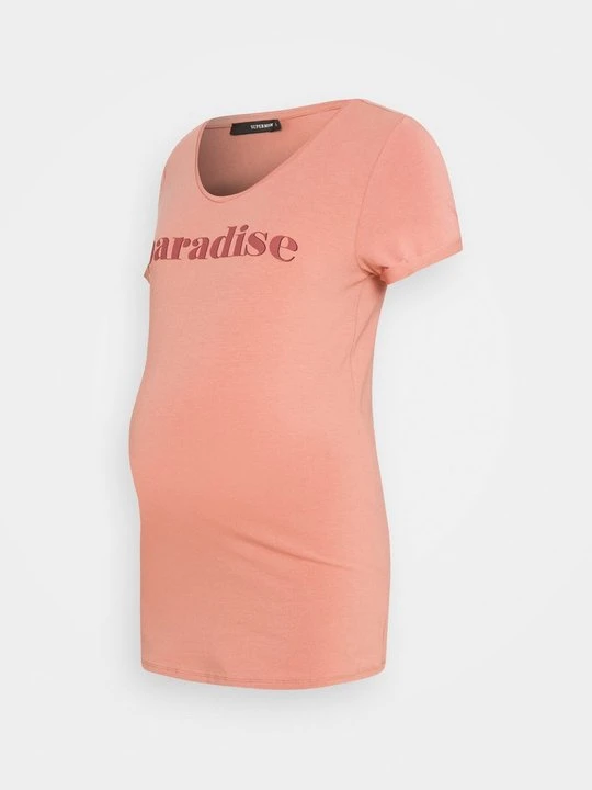 Zdjęcie produktu T-shirt z nadrukiem Supermom różowy