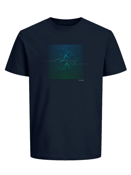 Zdjęcie produktu T-shirt z nadrukiem T-MOUNTI Volcano Denim