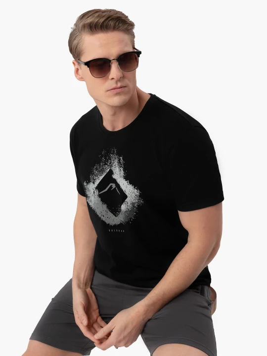 Zdjęcie produktu T-shirt z nadrukiem T-NEX Volcano Czarny