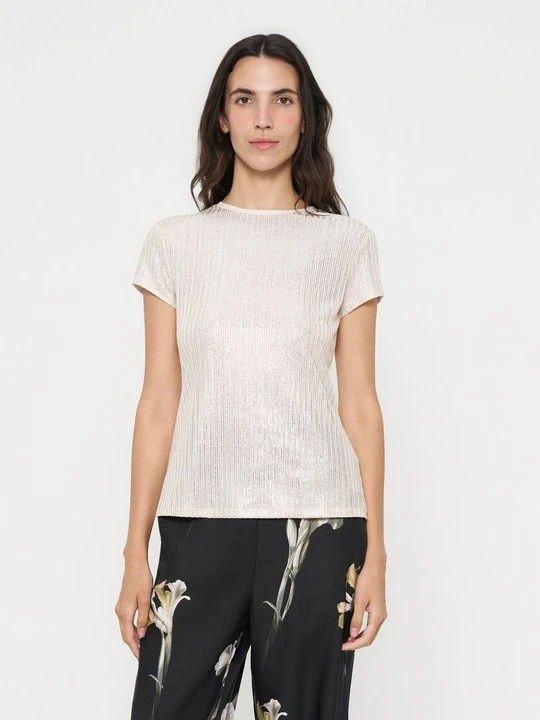 Zdjęcie produktu T-shirt z nadrukiem Ted Baker złoty
