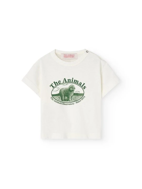 Zdjęcie produktu T-shirt z nadrukiem THE ANIMALS OBSERVATORY biały