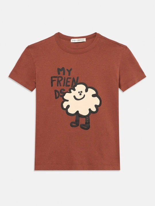 Zdjęcie produktu T-shirt z nadrukiem THE ANIMALS OBSERVATORY brązowy