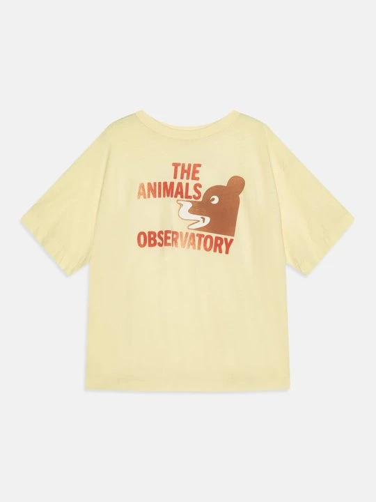 Zdjęcie produktu T-shirt z nadrukiem THE ANIMALS OBSERVATORY jasnożółty