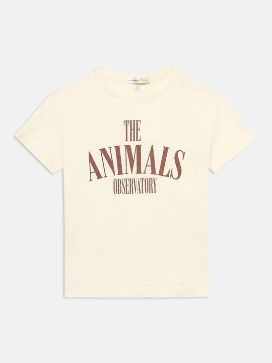 Zdjęcie produktu T-shirt z nadrukiem THE ANIMALS OBSERVATORY mleczny
