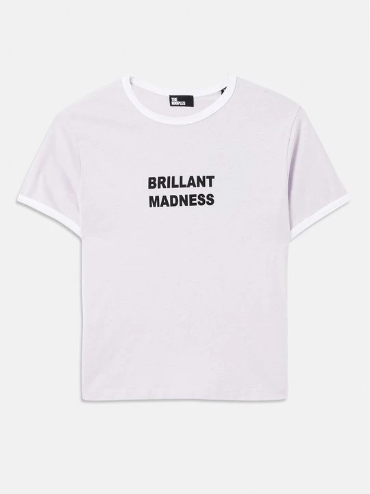 Zdjęcie produktu T-shirt z nadrukiem The Kooples liliowy