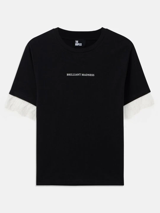 Zdjęcie produktu T-shirt z nadrukiem The Kooples czarny