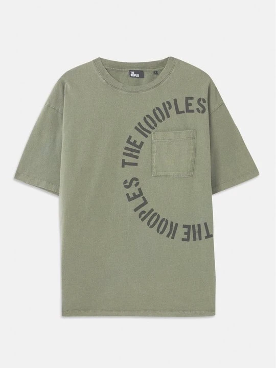 Zdjęcie produktu T-shirt z nadrukiem The Kooples khaki