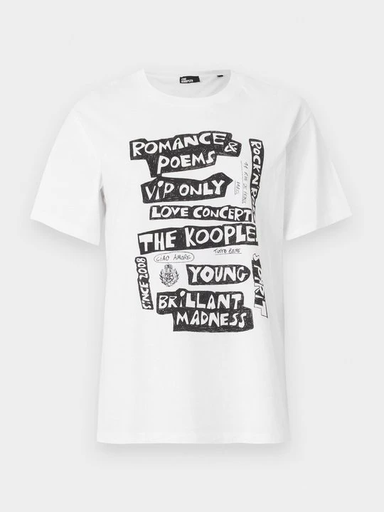 Zdjęcie produktu T-shirt z nadrukiem The Kooples biały